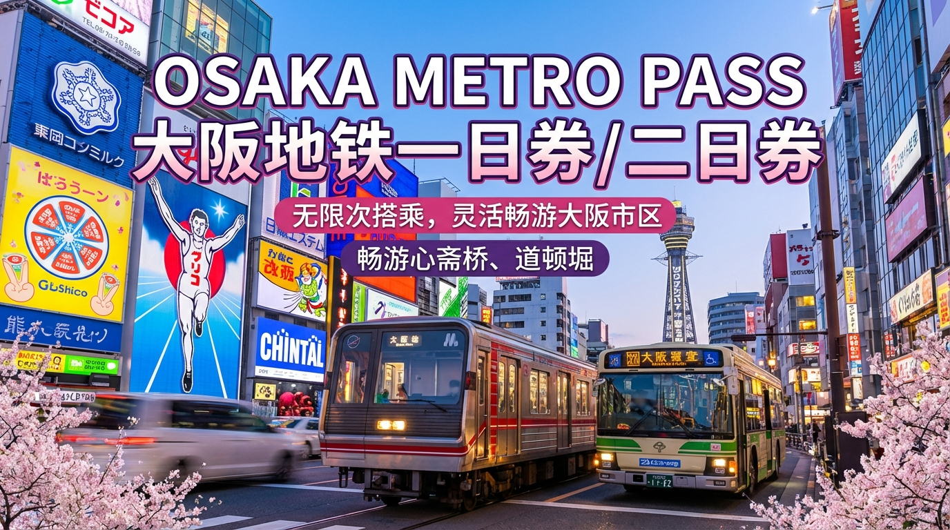 大阪地铁一日券／二日券 Osaka Metro Pass